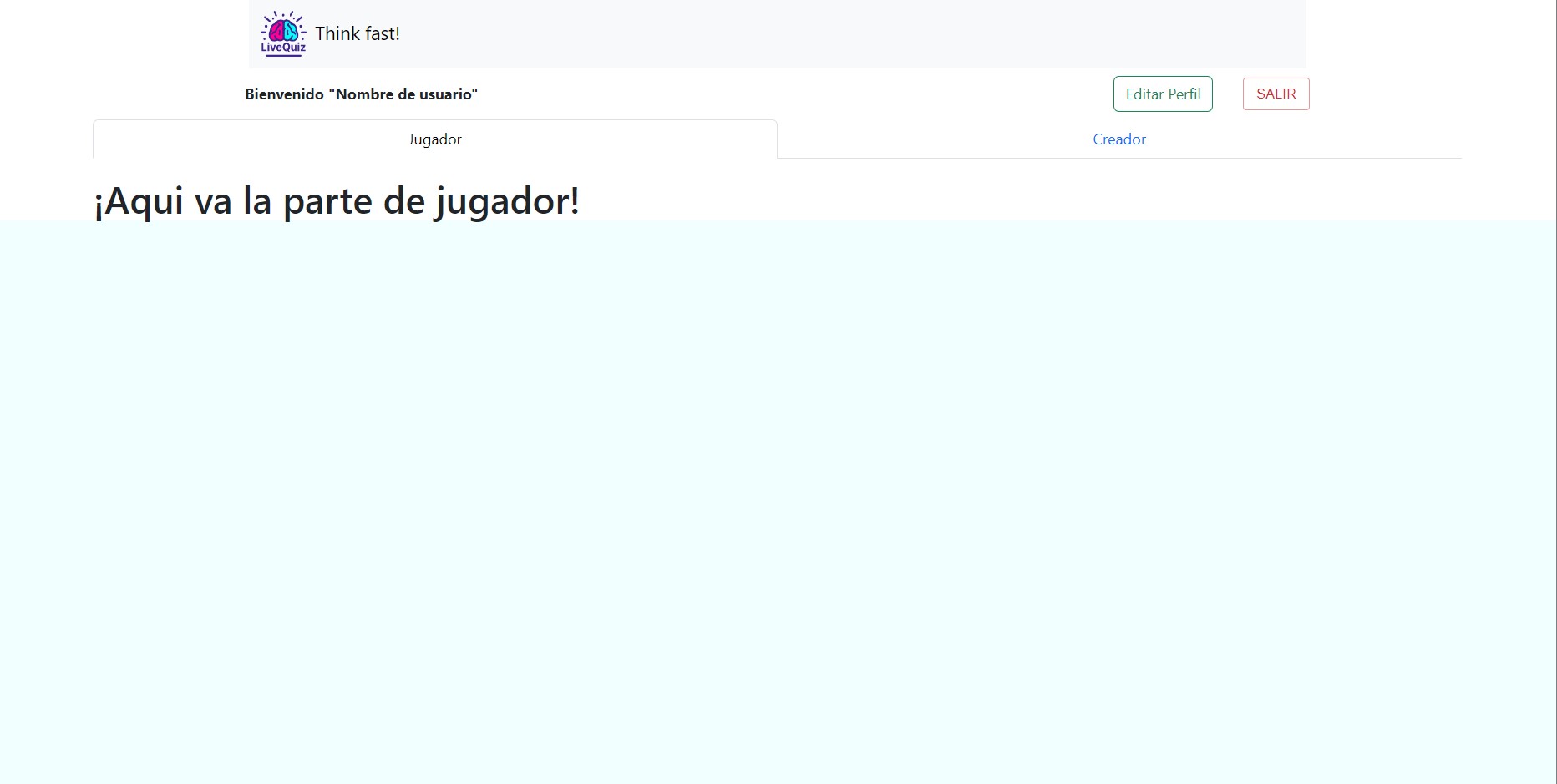 Panel del jugador